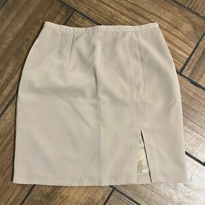 Michelle slit beige skirt